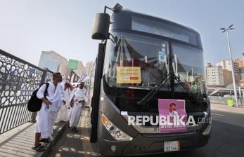 In Picture: Intip Layanan Bus Shalawat Jamaah Haji Indonesia di Makkah