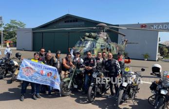 In Picture: 23 Bikers EBMC Ikuti EduRide ke Pangkalan Lanud ATS Bogor 