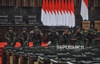 In Picture: Jelang Pelantikan Presiden, TNI Lakukan Simulasi Pengamanan Tamu VVIP 