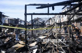 Kebakaran Landa Pasar Segiri Samarinda, 44 Bangunan Ludes Terbakar