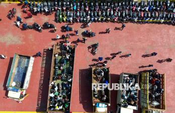 300 Motor Terjaring Razia Balap Liar di Sidoarjo