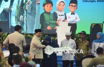 Presiden Prabowo Hadiri Akad Massal KPR Sejahtera FLPP di Bogor
