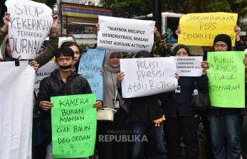 Jurnalis Gelar Aksi Solidaritas, Tolak Kekerasan dan Intimidasi terhadap Wartawan