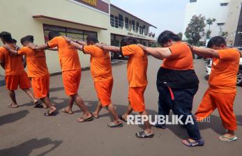 In Picture: Polisi Tindak Aksi Premanisme Berkedok Mata Elang di Bogor, Ratusan Kendaraan Disita