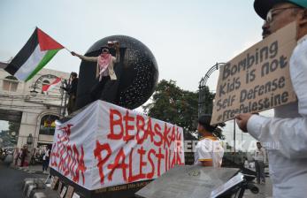 In Picture: Aksi Solidaritas Seni untuk Palestina