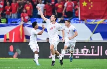 In Picture: Tampil Dominan, Timnas Indonesia Takluk dari China 1-2