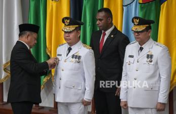 In Picture: Mendagri Lantik Pj Gubernur DKI Jakarta dan Papua Tengah