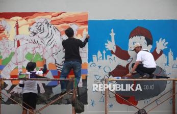 Adu Kreativitas Seniman Mural di Ajang Jakarta Mural Festival 2025