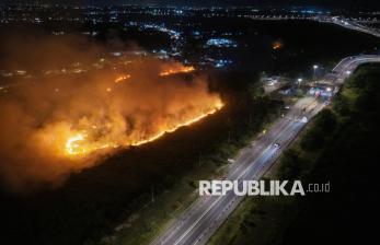 Tol Kramasan Dikepung Karhutla, Api Dekati Permukiman Warga