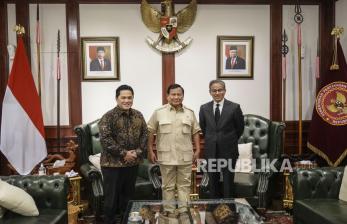In Picture: Menhan Terima Kunjungan Menteri BUMN dan Pendiri Emaar Properties