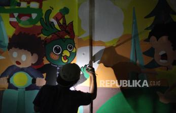 In Picture: Sosialisasi Pilkada Lewat Lomba Mural