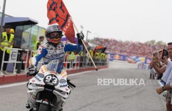 In Picture: Marc Marquez Jadi yang Tercepat di MotoGP San Marino