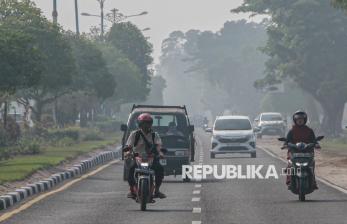 Kabut Asap Selimuti Palangka Raya, Dampak Karhutla Kian Terasa