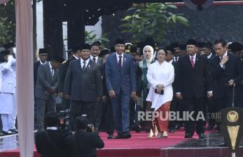 Jokowi dan Prabowo Ikuti Upacara Hari Kesaktian Pancasila di Lubang Buaya