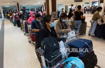 Anggota DPR mendorong program Kartu Prakerja juga membantu para PMI. Foto Pekerja Migran Indonesia (ilustrasi).