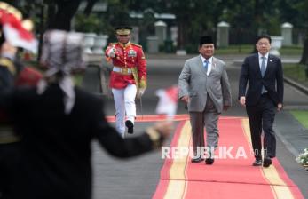 In Picture: Presiden Prabowo Terima Kunjungan Kenegaraan PM Singapura 