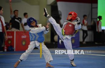 In Picture: Aksi Atlet Taekwondo di Kejurnas Taekwondo Prabu Challenge 8