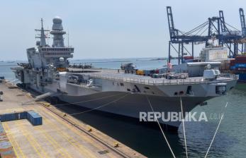 Kunjungan Kapal Induk Italia ITS Cavour C-550 ke Jakarta