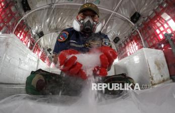 Es Kering Jadi Bahan Semai dalam Operasi Modifikasi Cuaca di Sumsel