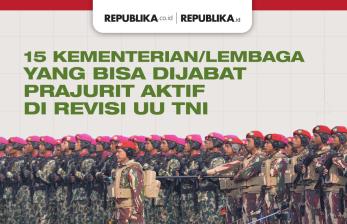 Infografis 15 Kementerian/Lembaga yang Bisa Dijabat Prajurit Aktif Menurut Revisi UU TNI