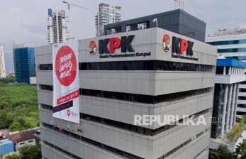 Ketua Komisi III DPR RI Herman Herry meminta Komisi Pemberantasan Korupsi (KPK) berperan aktif dalam pengawasan anggaran penanganan Covid-19. Foto gedung KPK 