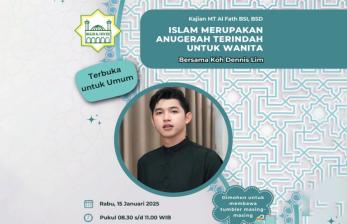 Masjid Al-Fath UBSI Kampus BSD Siap Hadirkan Koh Denis Lim: Kajian Inspiratif untuk Wanita