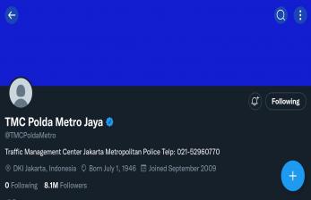 Sempat Diretas, Akun Twitter TMC Polda Metro Jaya Diklaim Sudah Pulih