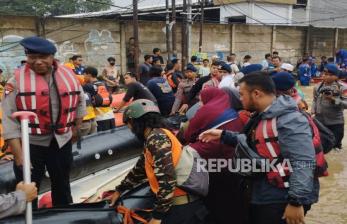 Bantu Korban Banjir Jabodetabek, Bagana Ansor Dirikan Dapur Umum Hingga Pasok Logistik