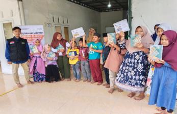 BMH Antarkan Quran dan Buku Iqro  ke Desa Sigara-gara, Deli Serdang