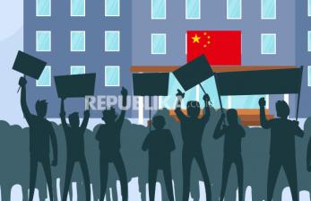 Infografis Demonstrasi Langka di China