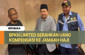 BPKH Limited Serahkan Uang Kompensasi Jamaah Haji Indonesia