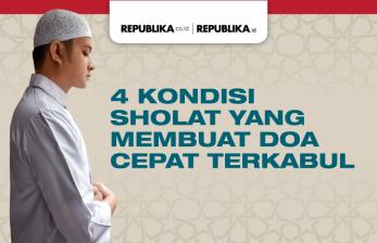 Infografis Empat Kondisi Sholat Dimana Doa Cepat Terkabul