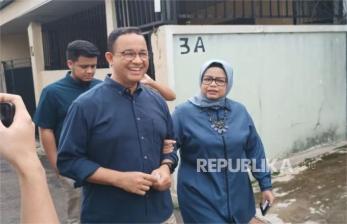 Anies dan Keluarganya Nyoblos di TPS 29 Lebak Bulus, Jaksel