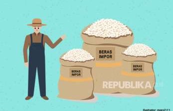 Ilustrasi Beras Impor. Anggota DPR RI Komisi IV Hermanto meminta pemerintah untuk meninjau kembali rencana impor beras sebanyak satu juta ton pada awal 2021.