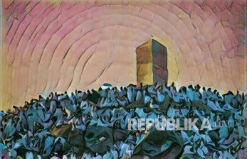 Ilustrasi Jabal Rahmah di Arafah (Foto & Editing: Yogi Ardhi/Republika