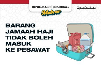 Infografis Barang Jamaah Haji yang tak Boleh Masuk ke Pesawat