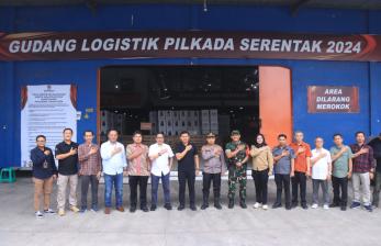 Monitoring Gudang Logistik KPU, Kapolres Indramayu: Pengamanan 24 Jam