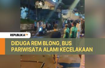 Diduga Rem Blong, Bus Pariwisata Alami Kecelakaan di Batu