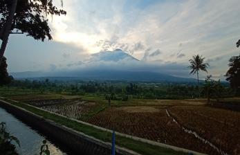 Ratusan Pendaki Nikmati Liburan di Puncak Ciremai