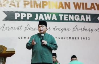 In Picture: Jadi Pembicara di Rapimwil PPP, Erick Jelaskan Perkembangan Ekonomi Syariah di Indonesia