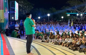 GP Ansor dan Banser Bershalawat Bersama Ribuan Warga Siak Riau