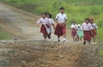 Kondisi anak-anak sekolah di pedalaman dan perbatasan (ilustrasi).