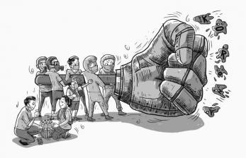 Lawan Corona. Ilustrasi. Wika memberikan bantuan berupa 5.000 tube vitamin untuk penanggulangan Covid-19 di Jaktim.