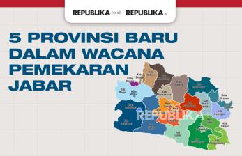 Peta 5 Provinsi Baru dalam Wacana Pemekaran Jabar