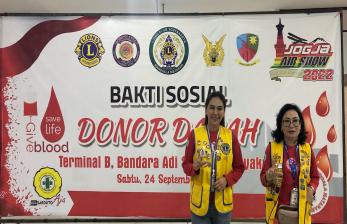 Lions Club Yogyakarta Manggala Mataram-Lanud Adi Sucipto Gelar Donor Darah