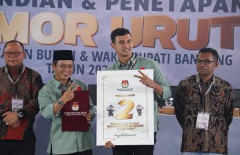 Dapat Nomor Urut 2, Dadang-Ali Yakin Dua Periode Layani Warga Kabupaten Bandung