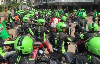 Pengemudi Grabbike (ilustrasi) 