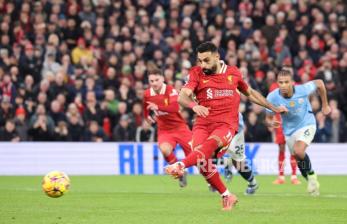 Manchester City Masih Merana, Takluk 0-2 dari Liverpool di Anfield