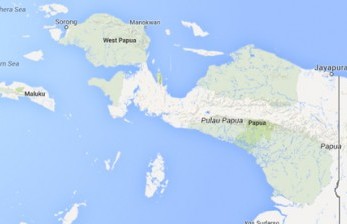 Peta Papua. Ilustrasi.