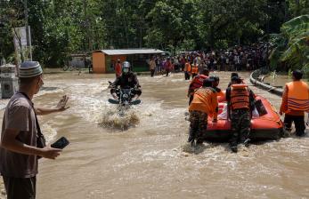 Hujan Deras Picu Banjir di Sejumlah Desa di Kabupaten Cilacap